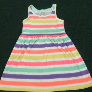 Girls striped summer dress